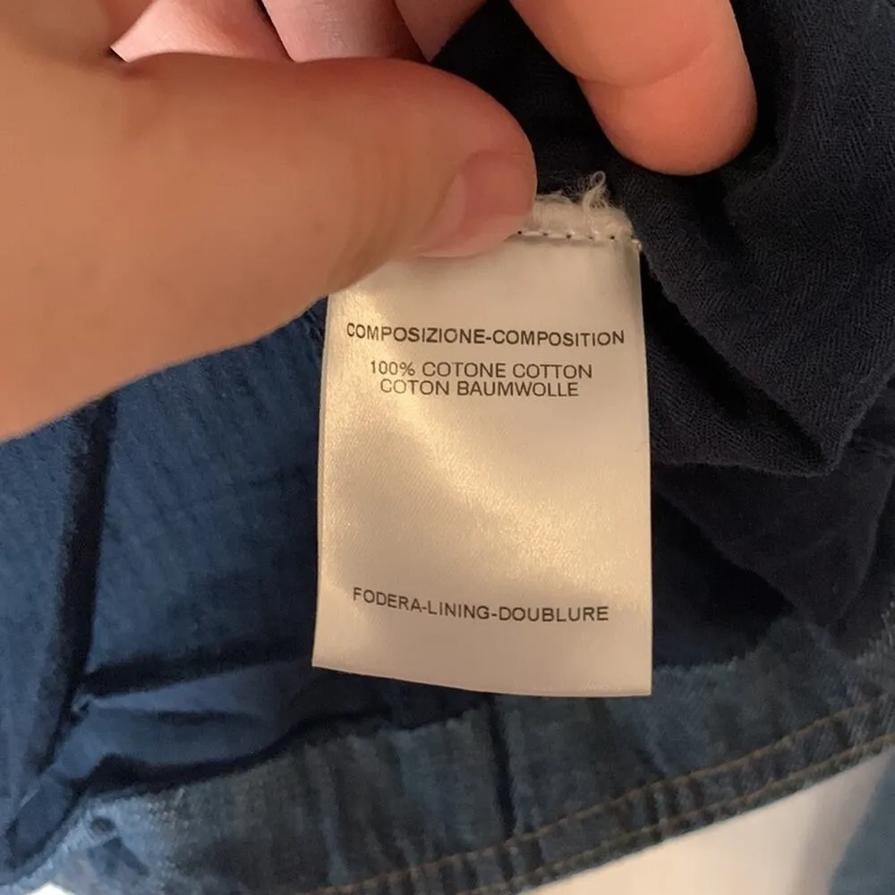 Alexander McQueen 00s jean jacket womens size 46 large medium denim bow y2k blue - Image 11