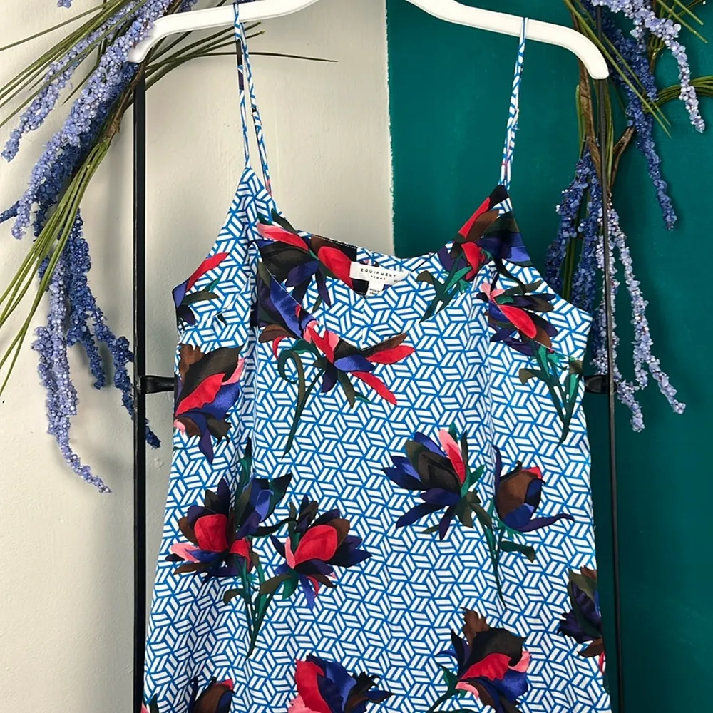 Equipment women’s size XS floral silk midi dress - Image 2