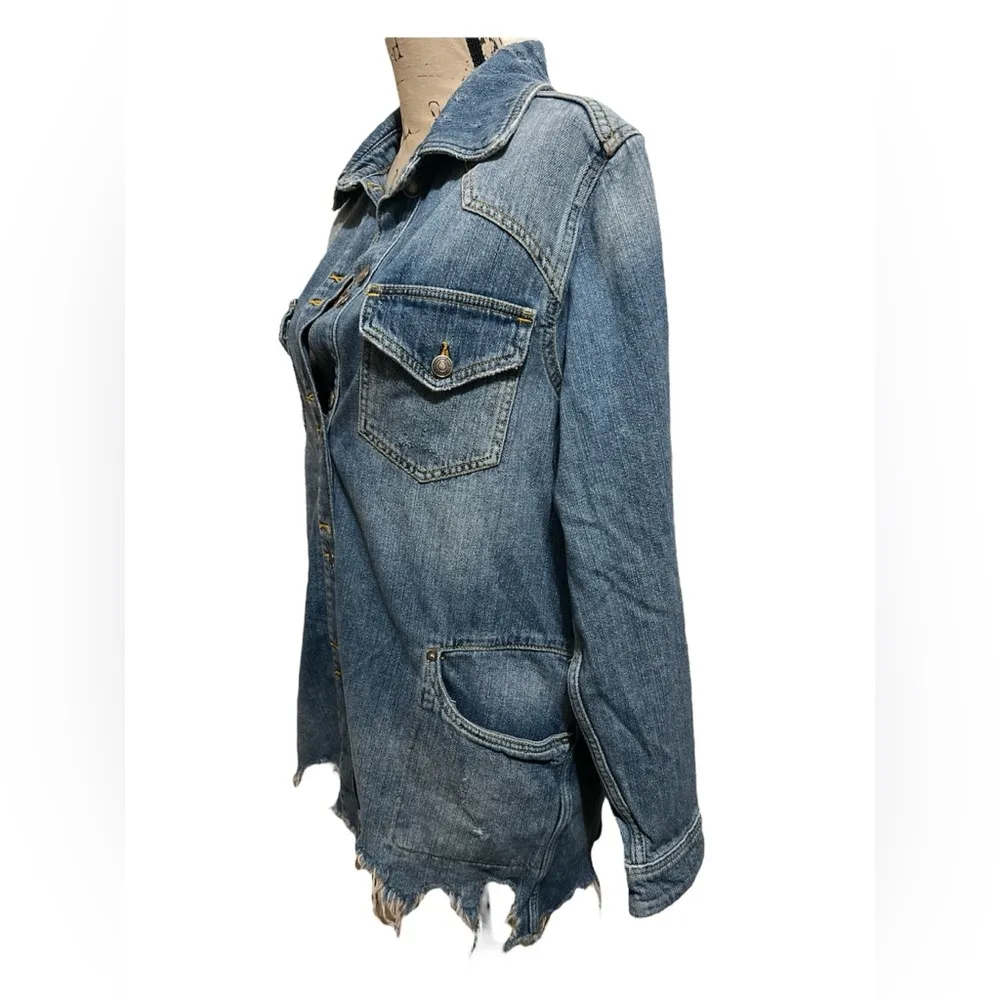 MOONCHILD SHIRT DENIM 100% Cotton Jacket sz M - Image 12