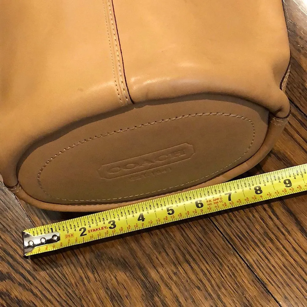 Vintage COACH Glove Tanned Leather Bleeker Feeder Duffle Crossbody Shoulder Bag - Image 14