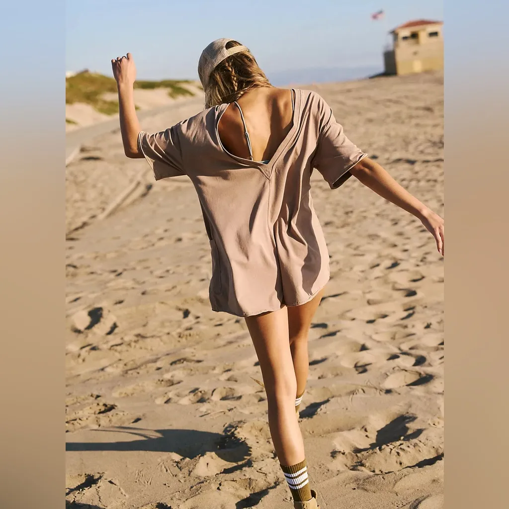 Free People Hot Shot Tee Romper M - Image 6