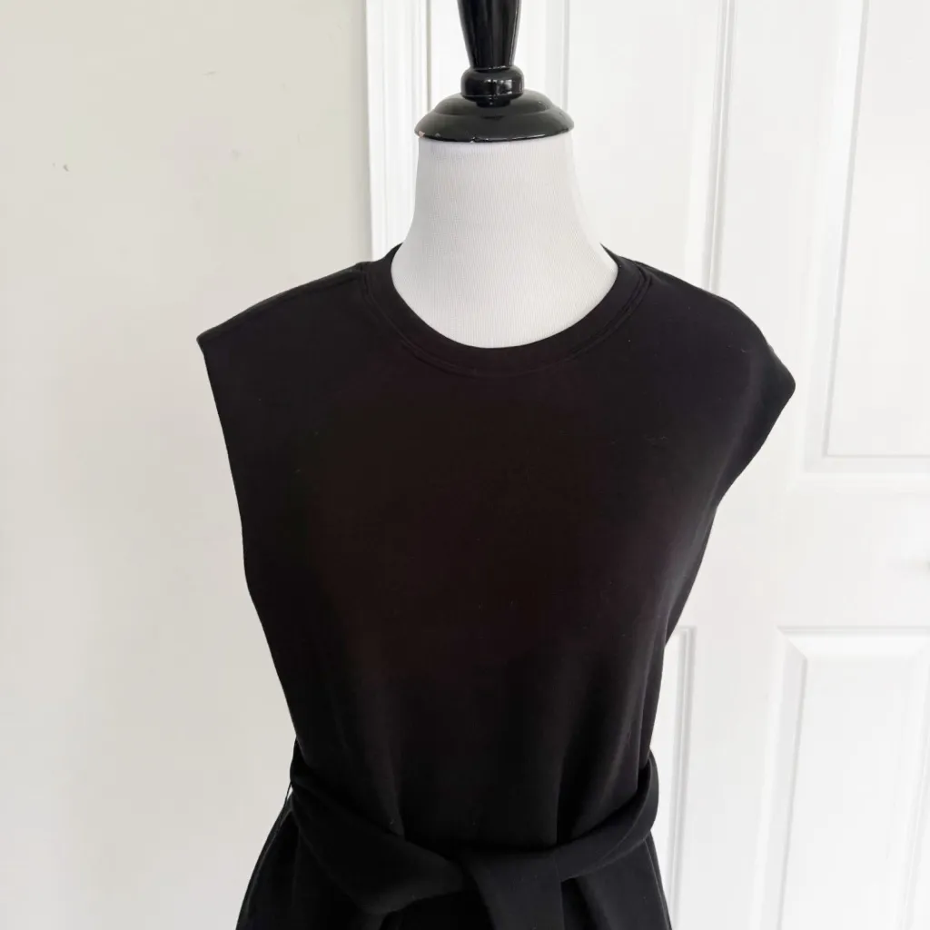 Spanx AirEssentials Sleeveless Tie-Waist Tank Dress in Very Black size Small - Image 3