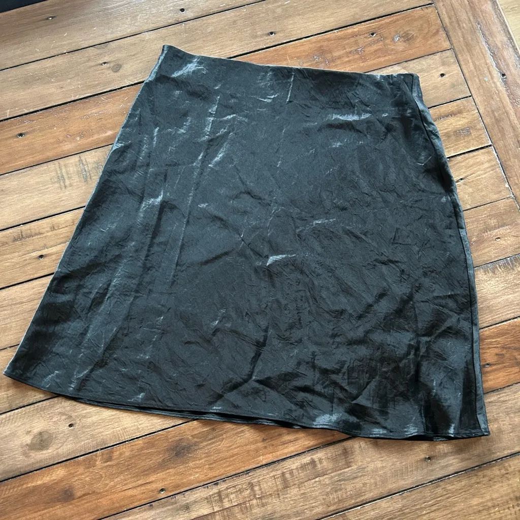 Aritzia Babaton New Slip Satin Black Mini Skirt 8 - Image 5