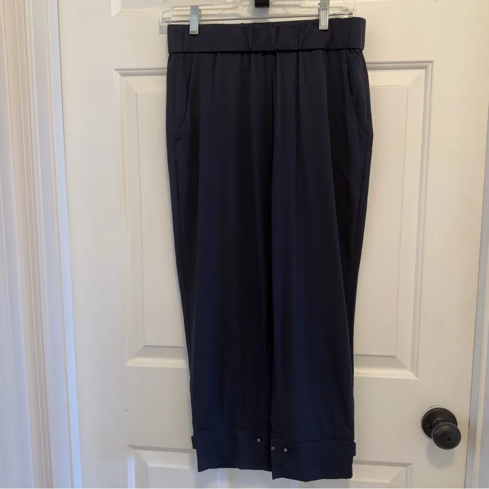 Aday Ice Pop Dress Pants Size Small Black Straight Leg High Rise Ankle Length - Image 2