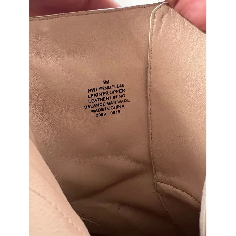 Nine West Fynndelle Lace Up Combat Boots White Ankle Boots 5 - Image 7