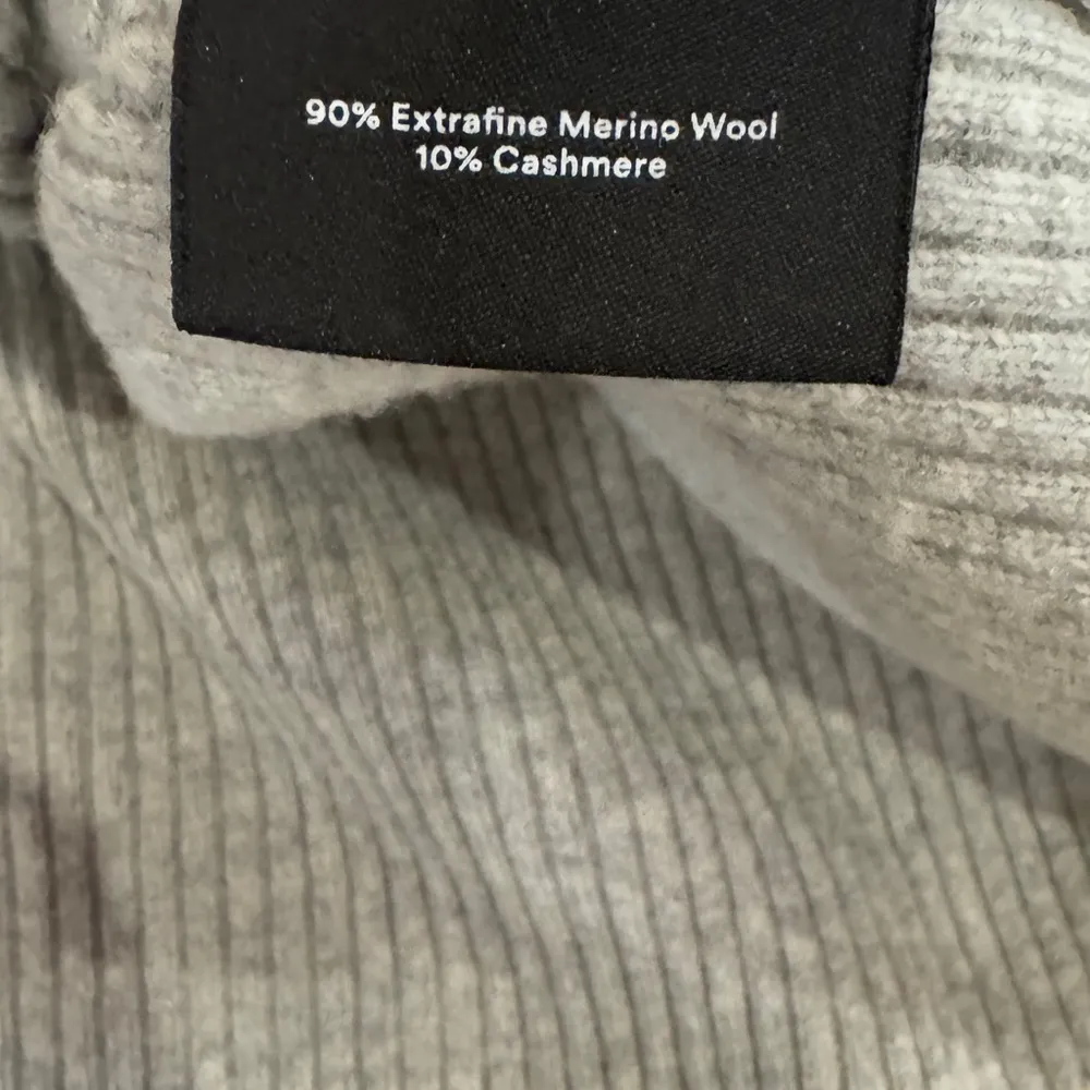 Summersalt The Luxe Cashmere Blend Funnel Neck Sweater wolf gray size XL - Image 7