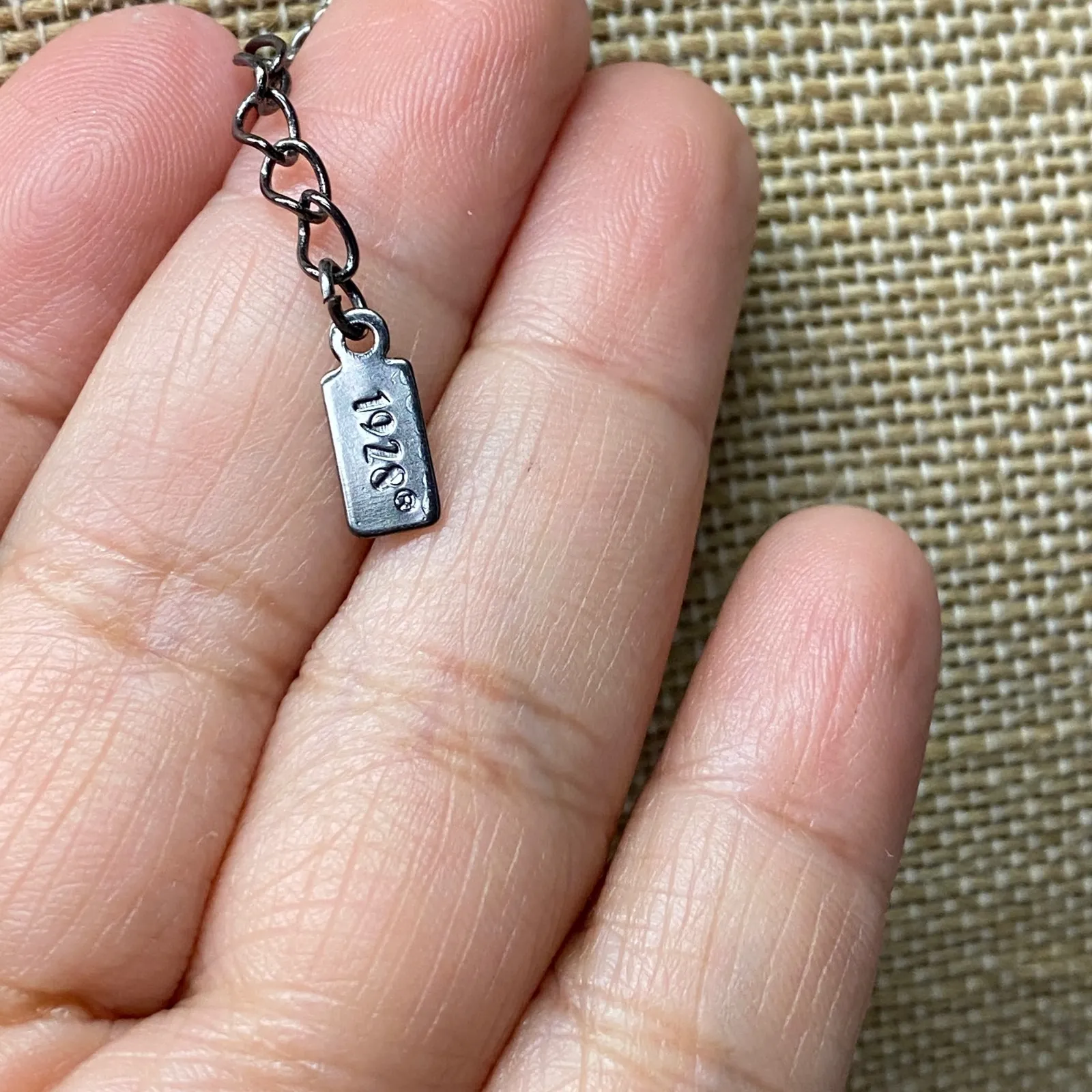 1928 Collection Gothic Black Crystal Dangle Necklace Witchycore Dark Romance - Image 8