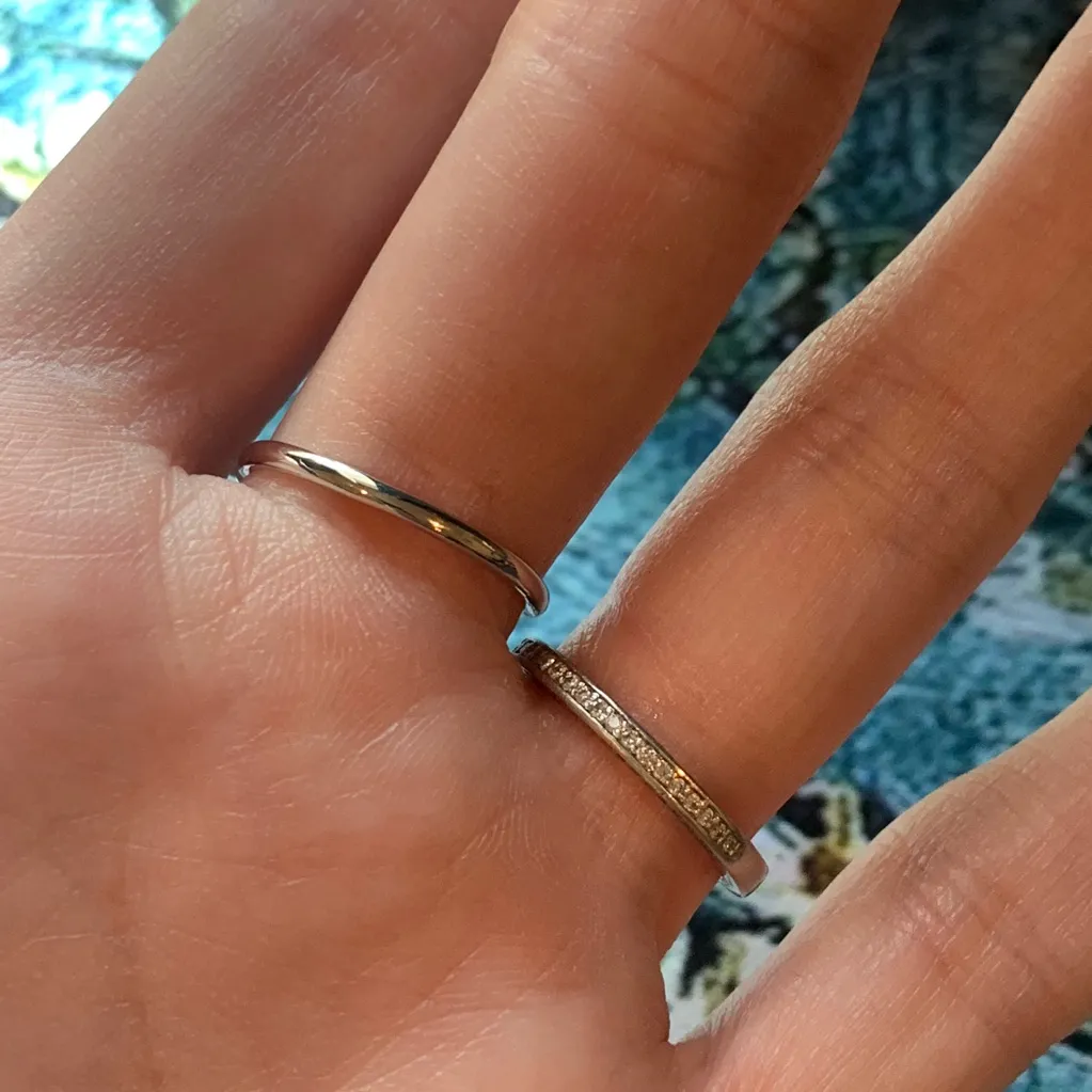 Handmade Artisan 925 Sterling Silver CZ Open Leaf Ring 7 Pave - Image 15