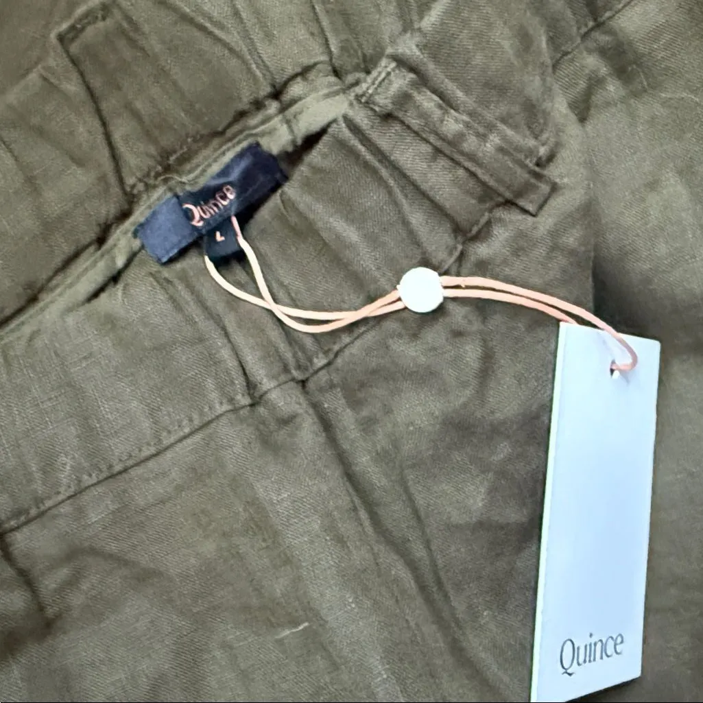 NEW Quince 100% European Linen Tapered Ankle Pants Large - Image 8