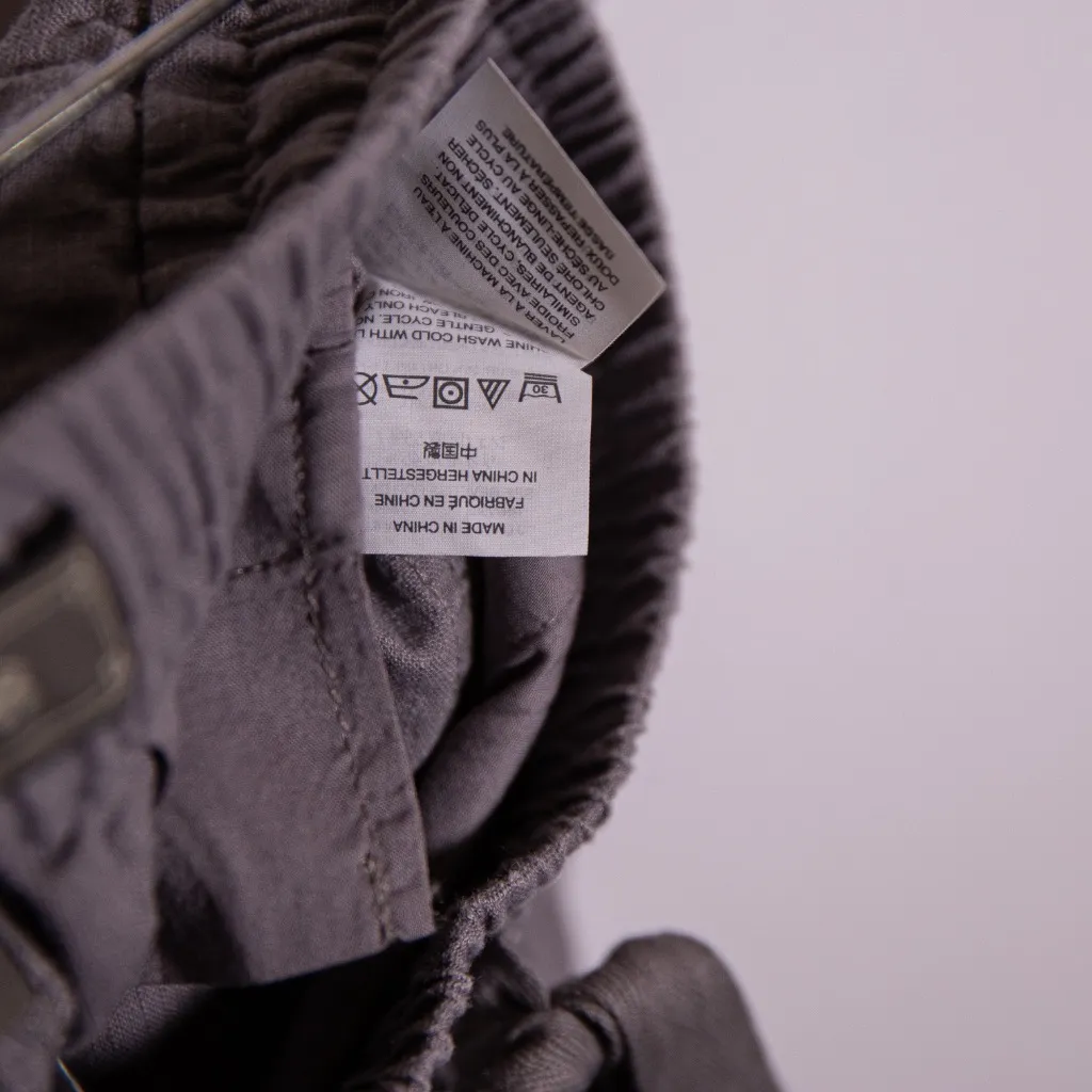 NEW J. Crew x Point Sur Linen Lightweight Straight Leg Cropped Pants Gray 6P - Image 3