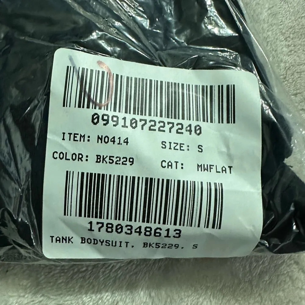 Madewell Cami Thong Bodysuit Women's Small Black Sleeveless Strappy NWT - Image 8