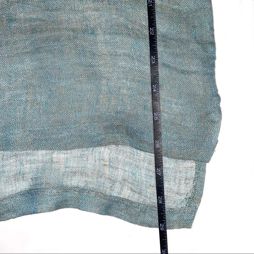 Kim Bernardin Paris Linen Green Goldish Lagenlook Top OS Size undefined - Image 6