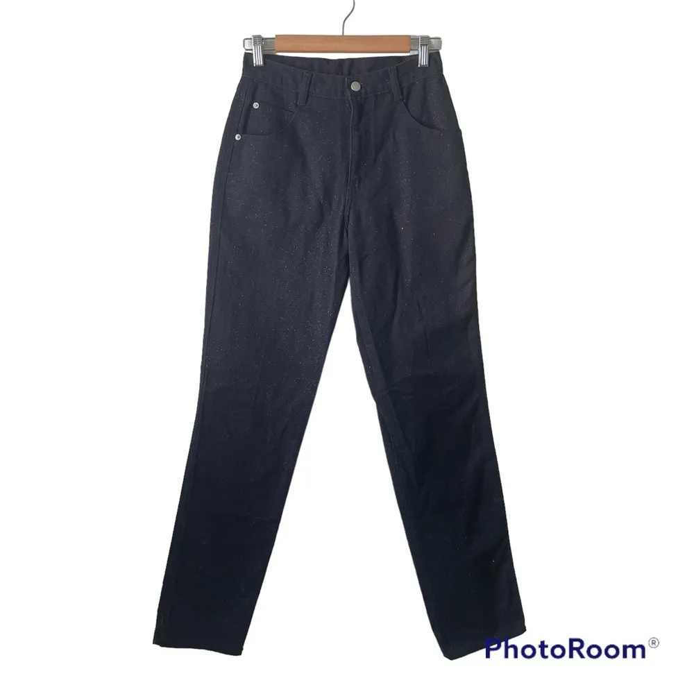 Vintage 90s Roper Western Black Glitter High Waisted Relaxed Classic Denim Sz 5 - Image 51