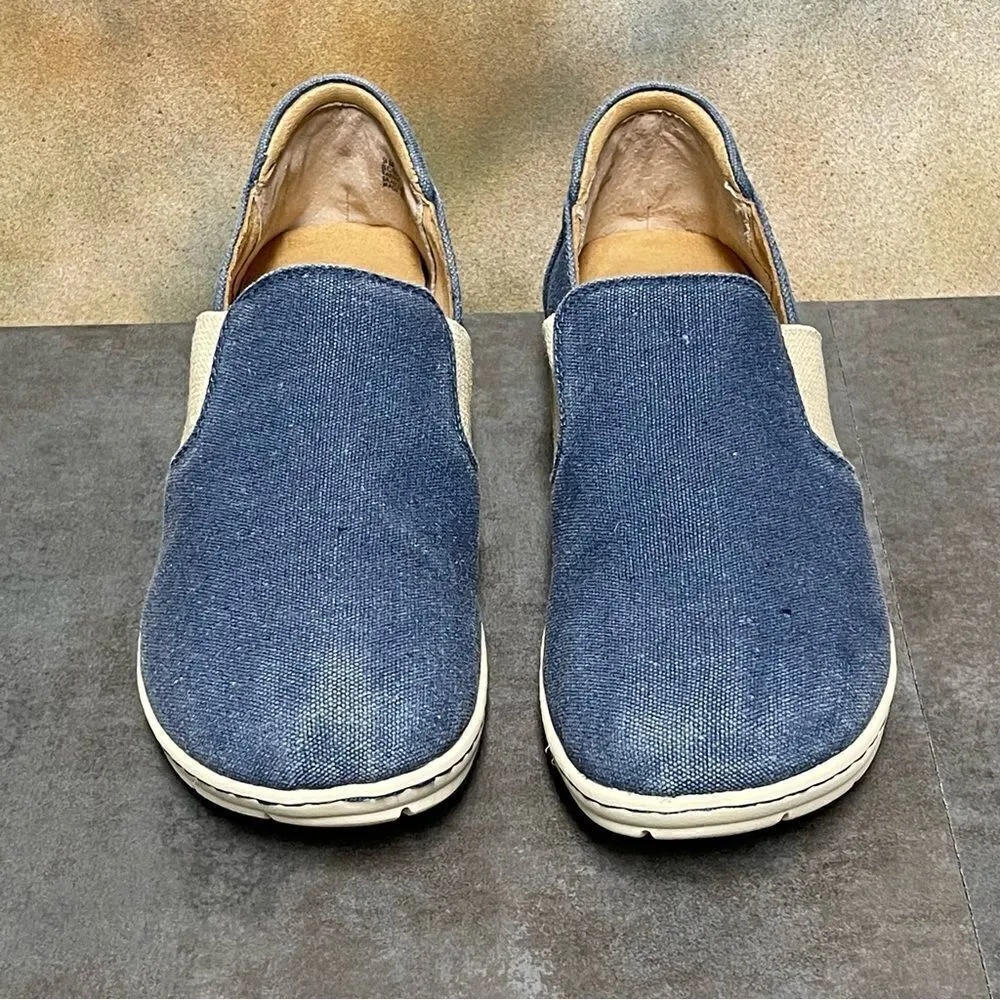 B.O.C. Seaham Blue Women's Flexible Slip On Comfort Sneakers Size 9M Blue - Image 3