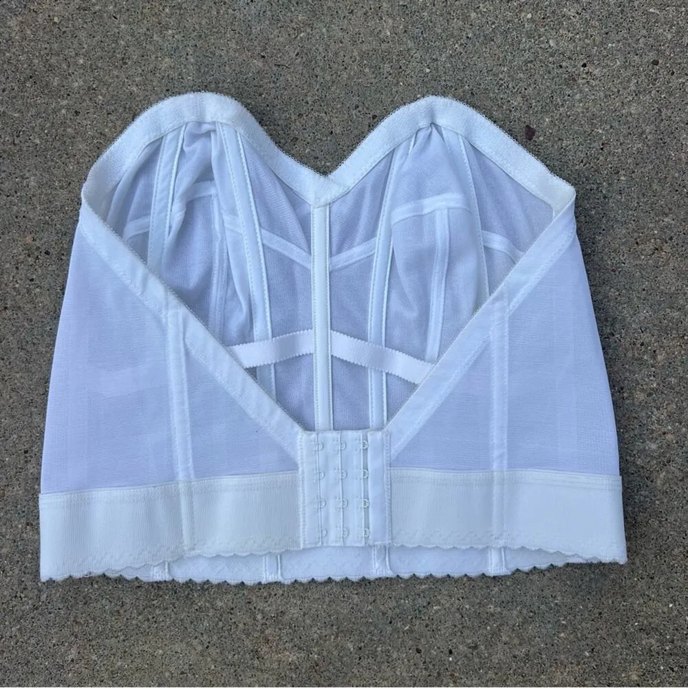 Vintage 60s 70s Wynette by Valmont White Ivory Bustier Size 40C Style 737 - Image 2