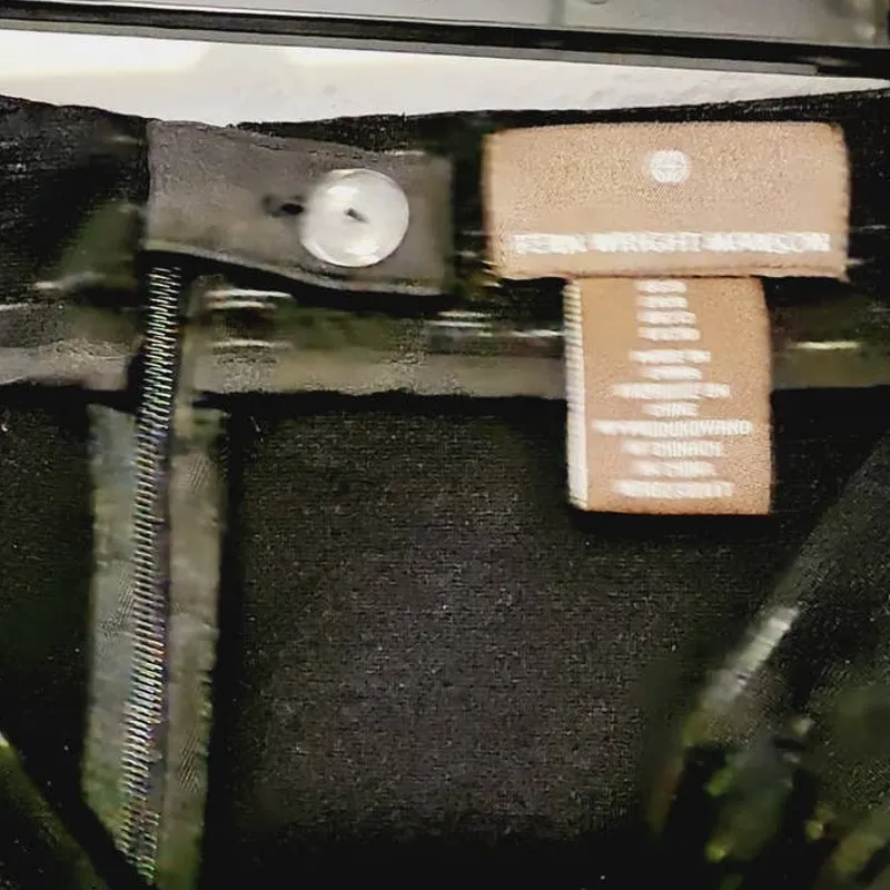 Fenn Wright Manson J614 Black & White Winter Print Skirt 8 - Image 3