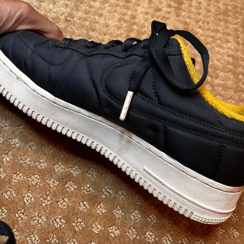 Nike Air Force 1 LX Low Top Sneakers Black/Yellow Women's 8.5 AF1 streetwear - Image 6