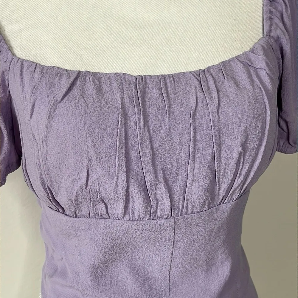 Purple Lavender Milkmaid Top - Image 3