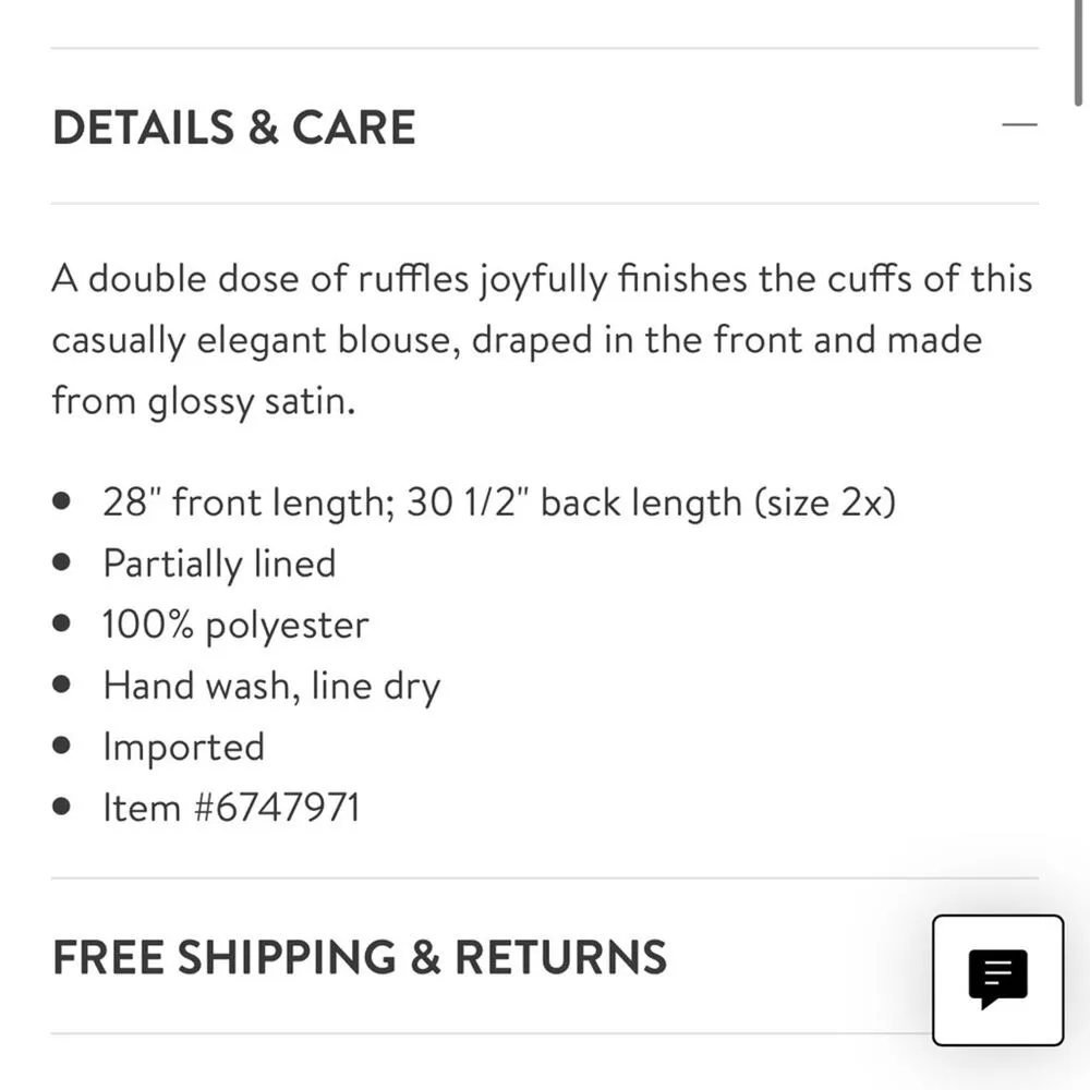 NWT Vince Camuto Blouse Top Plus Size Double Ruffle Cuff Pink Womens Size 3X - Image 7