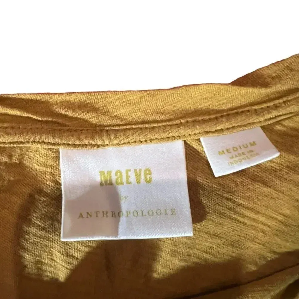 Anthropologie‎ Maeve Cold Shoulder Top Size Medium - Image 3