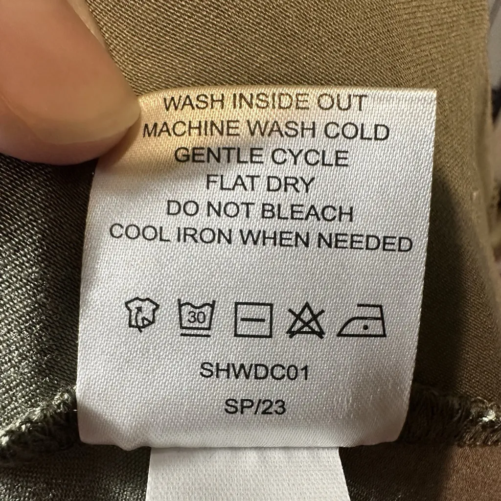 Quince NWOT Tencel Jersey Midi Wrap Dress Sage Green Medium Capsule Minimalist - Image 8