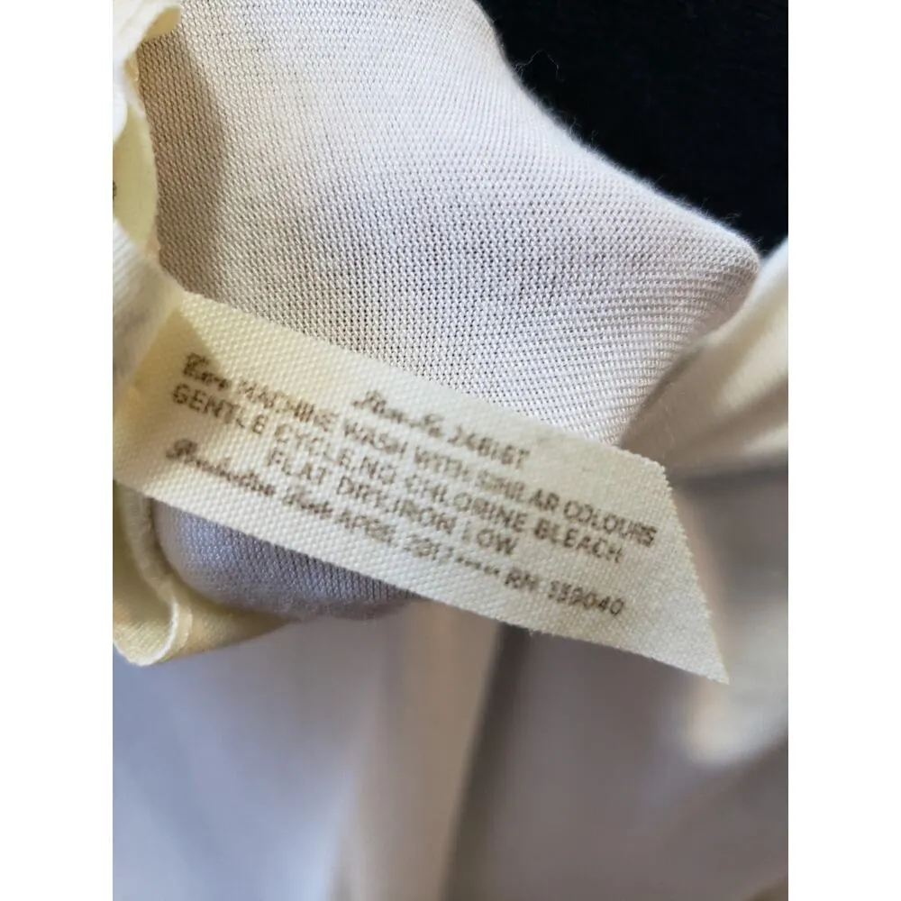 Matilda Jane Crewneck Tunic Women's Medium Ivory Long Sleeve With Striped Ruffle - Image 8