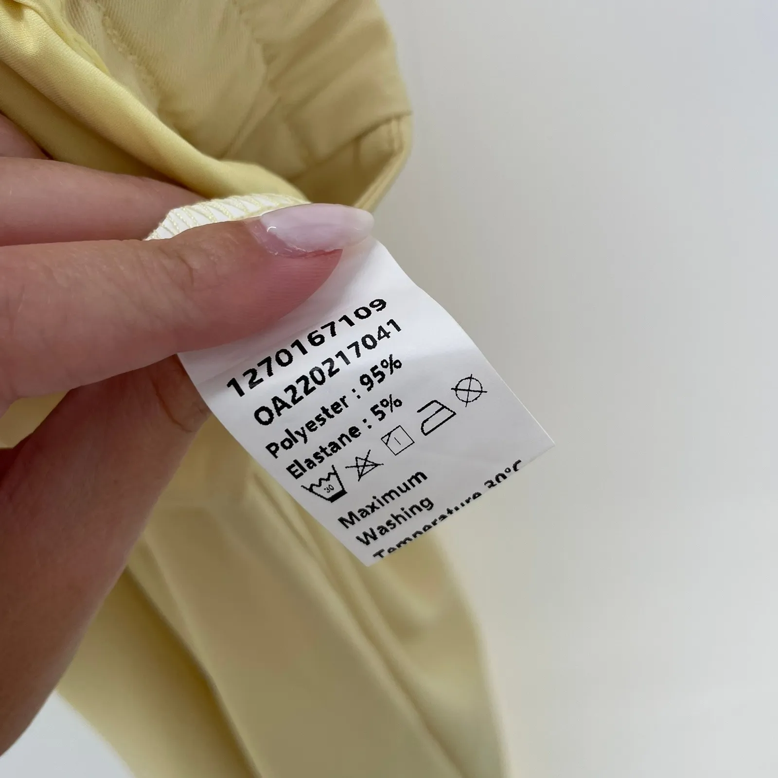 Commense Women's Beige High Rise Wide Leg Trousers Pleated Front Pants Size S Tan - Image 10