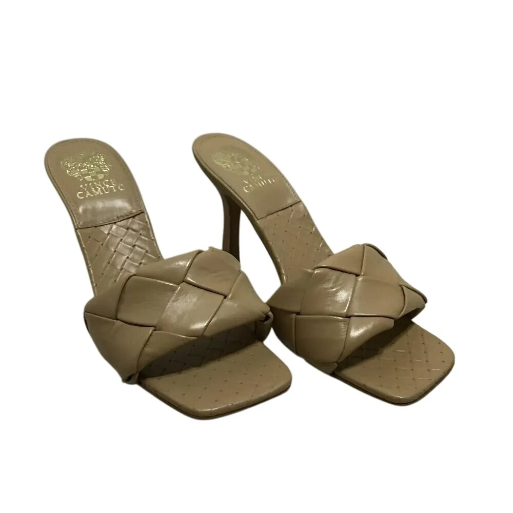 Vince‎ Camuto Brelaine Braided Strap Sandals Heels in Beige Size 8.5 - Image 2