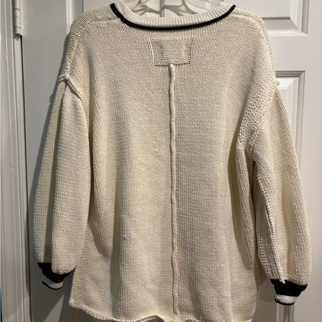 We the free Fresh Face graphic sweater Philadelphia preppy off white S - Image 3