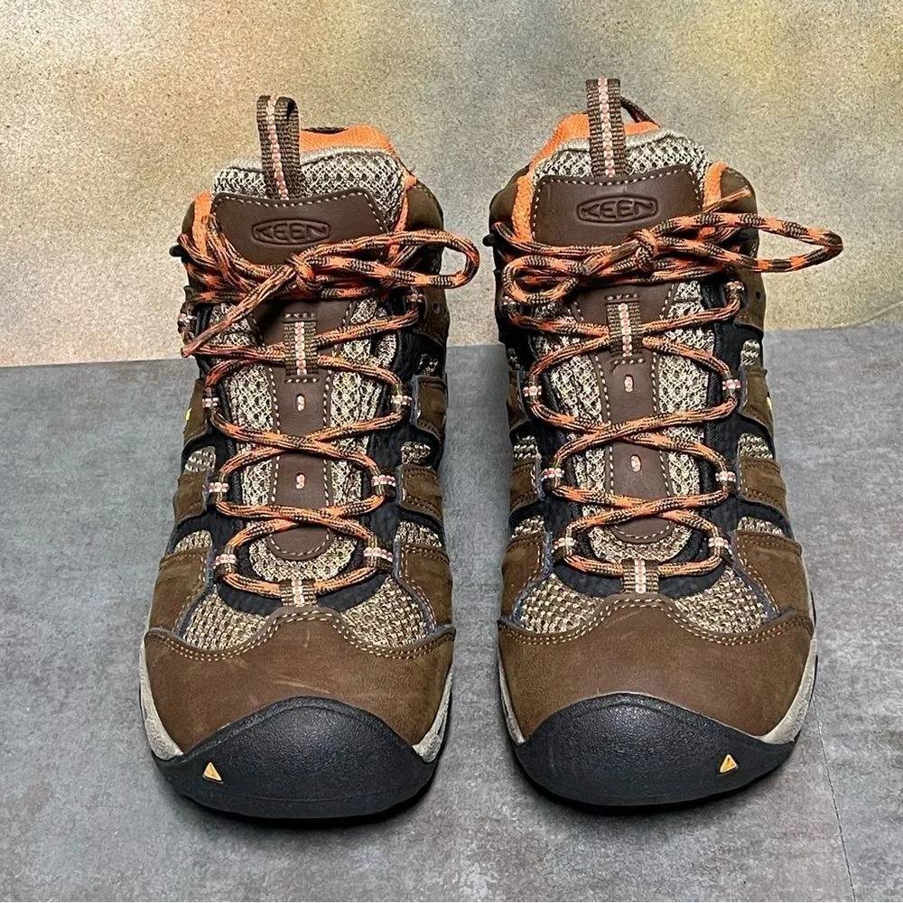 KEEN Koven Women's Waterproof Mid Hiking Boots Dark Earth/Arabesque Size 7.5M - Image 7