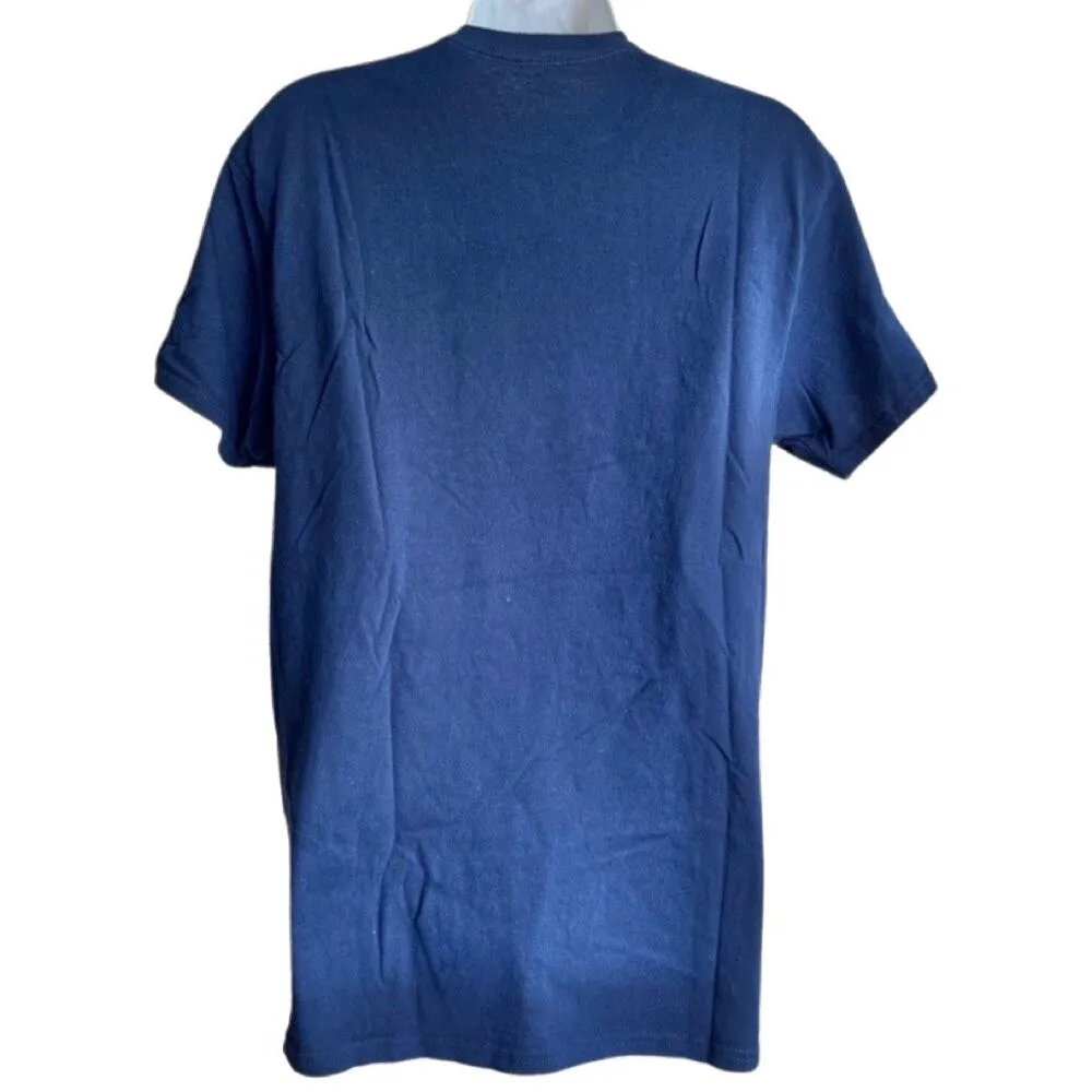 New England Patriots Blue NFL Team Football Crew Short Sleeve Tee M NEW no Tags - Image 2