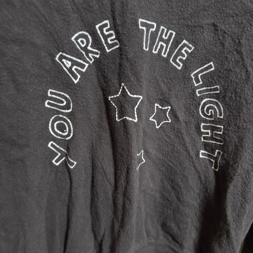 Spiritual Gangster Dark Gray The Light Malibu Crew Neck Sweater- Size XS - Image 6