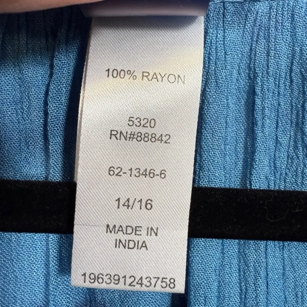 NWT Swimsuits For All Women’s Abigail Cover Up Tunic Top‎ Blue Size 14/16 Beach - Image 3