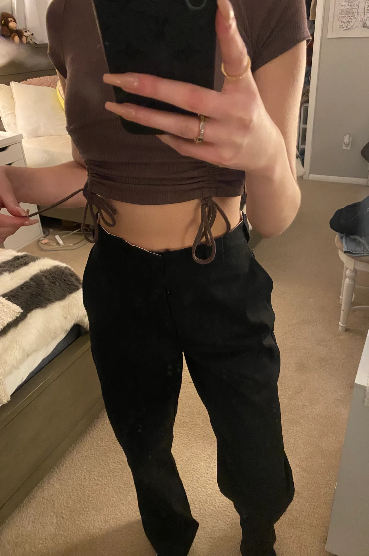 White Fox Boutique Take Caution Pants - Image 4