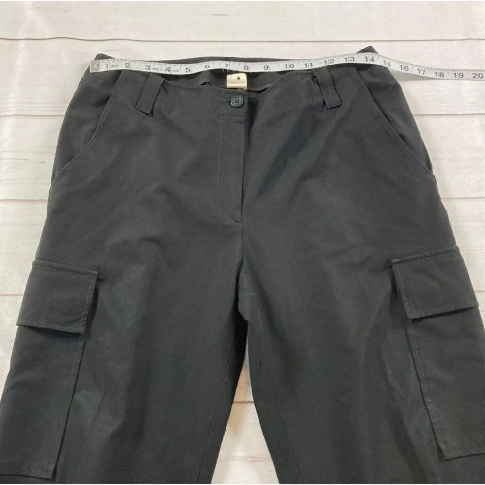 Theory Black Bootcut Cargo Trouser Pants Size 10 - Image 8