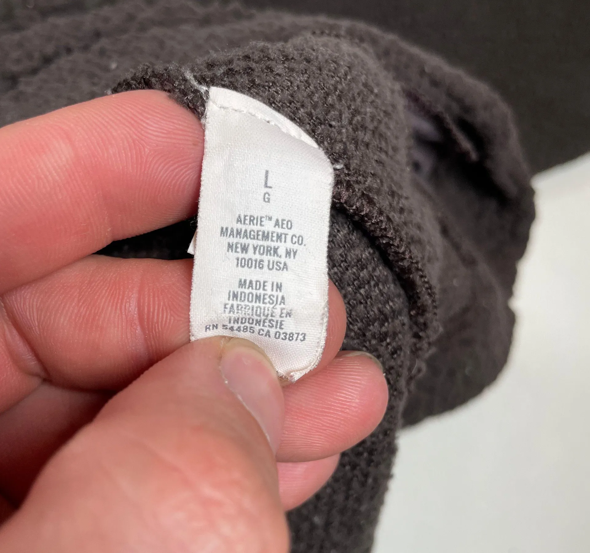 Womens Pullover Fleece jacket L Brown Button Front Sherpa Casual Top Cozy - Image 6