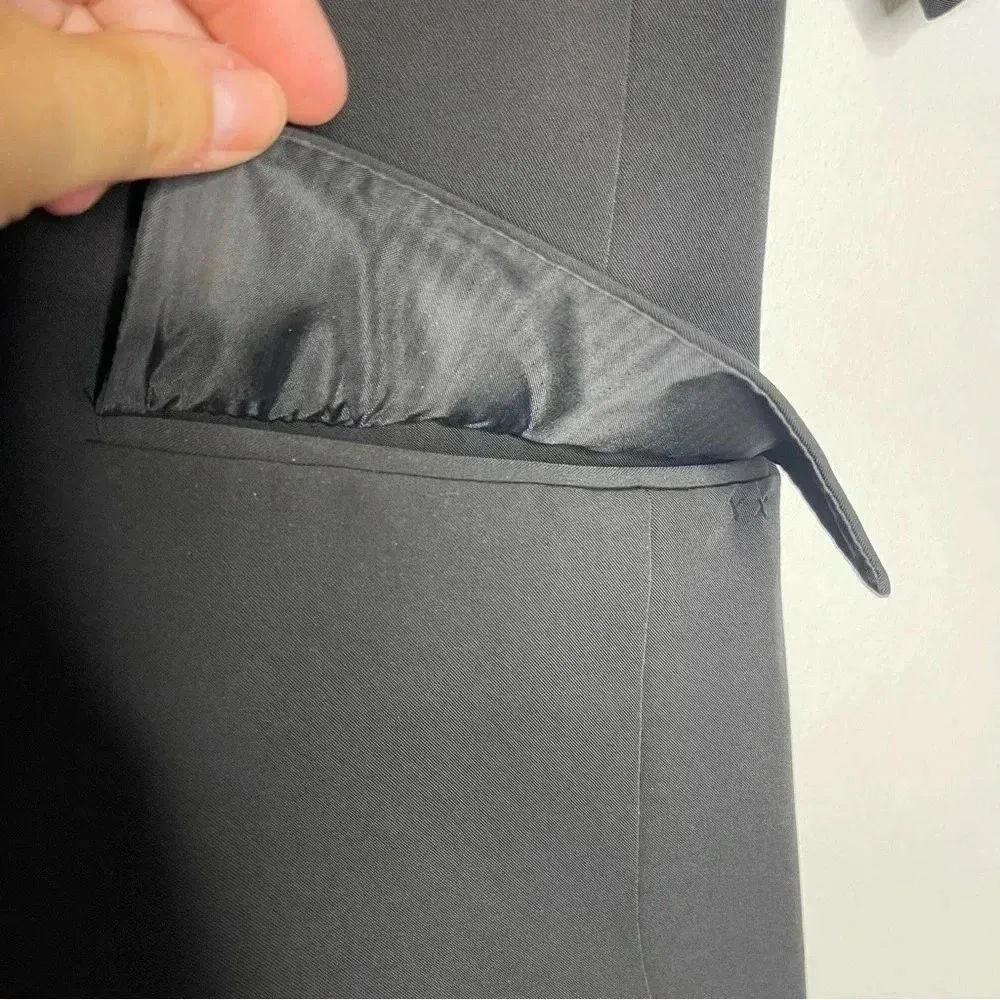 Elizabeth and James Bloomingdale’s Black Elbow Sleeve Blazer Jacket Size 6 - Image 3