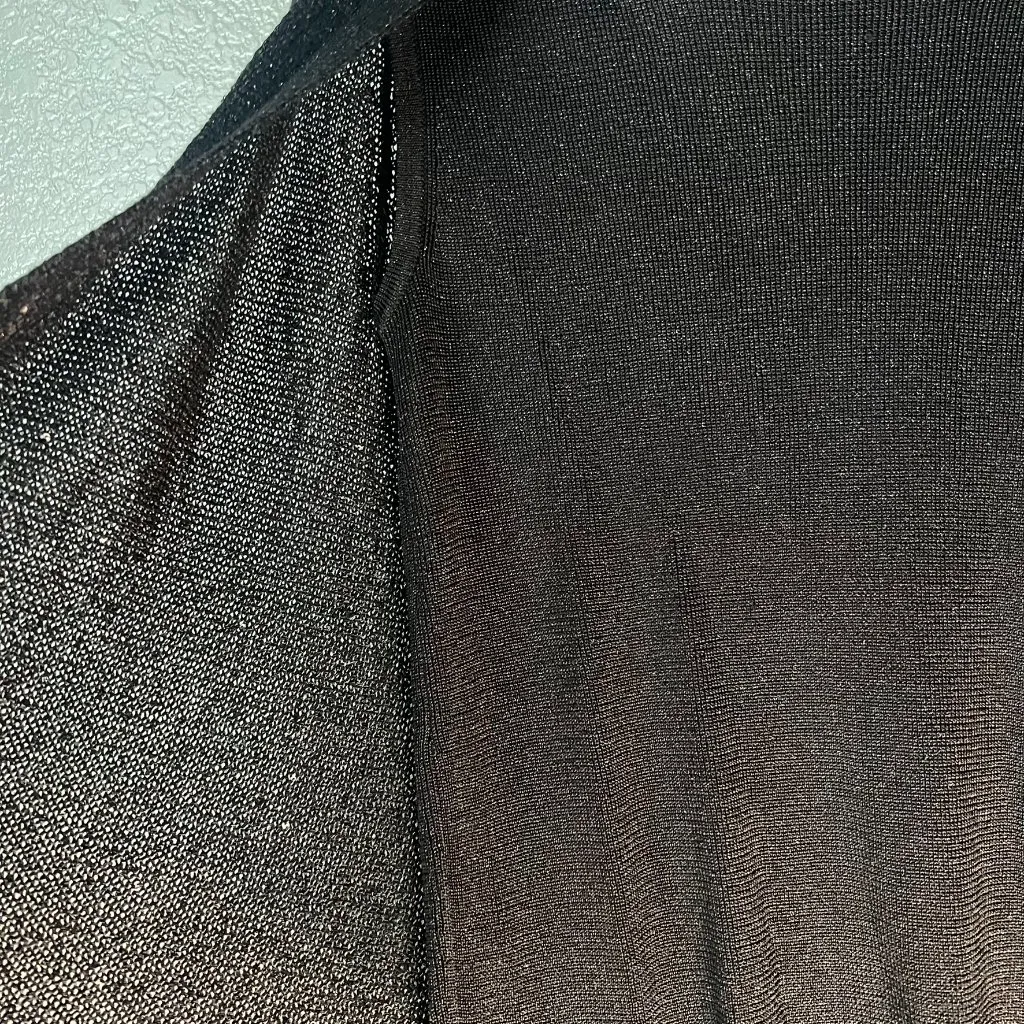 Chico’s Size 2 (US 12) Black Sleeveless Shell w/ Cape - Image 3