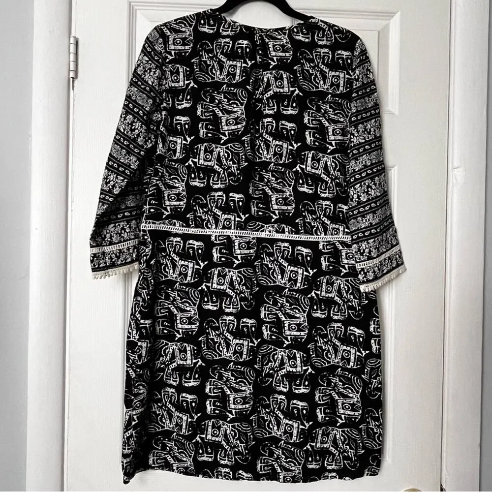 Merona Elephant Batik Dress - Size S - Image 2