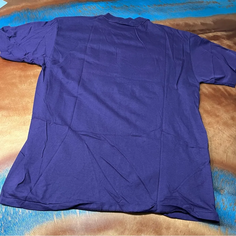 Vintage Alaska Bald Eagle Graphic Print Tee purple XL USA Cotton single stitch - Image 5