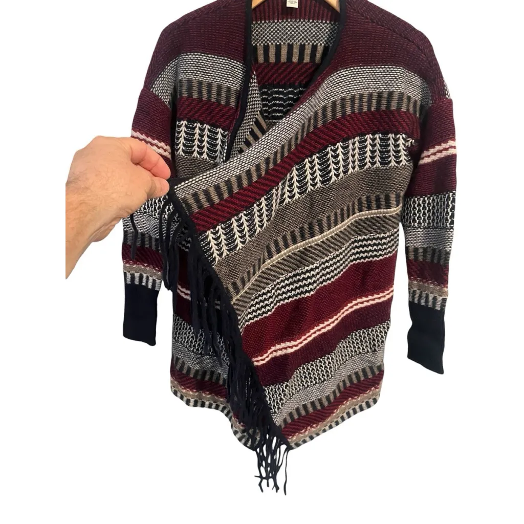 Autumn Cashmere Open Cardigan Sweater Womens Size M Woven Long Sleeve Western - Image 6