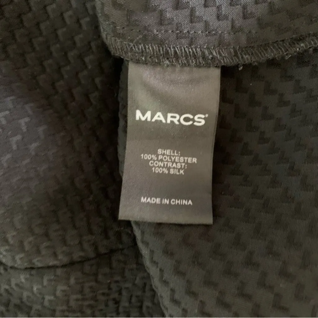 Marcs Top Medium Black Long Sleeve Blouse Minimalist Workwear Classic - Image 6