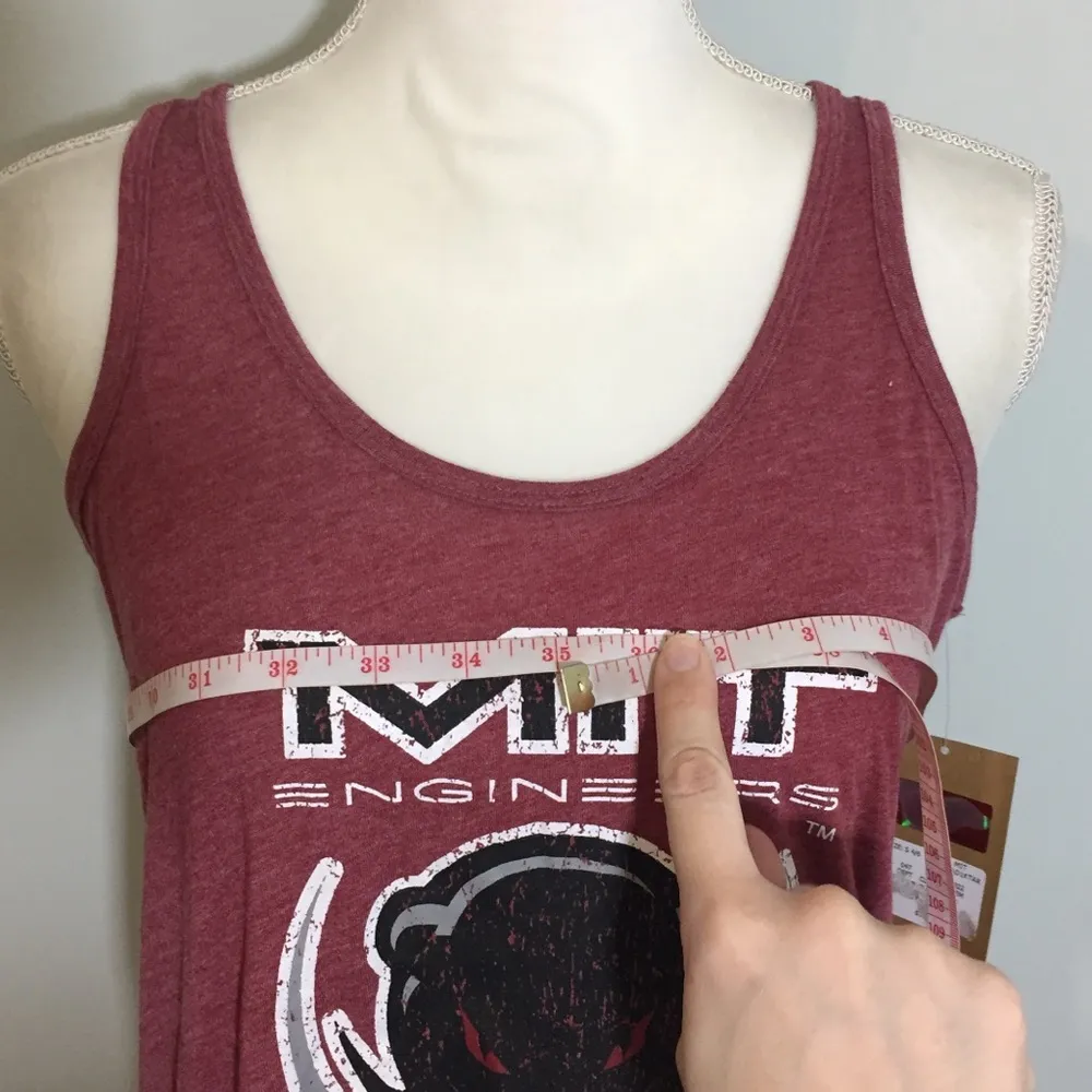 NWT Red Cardinal MIT Engineers Tank Top Maroon New - Image 3