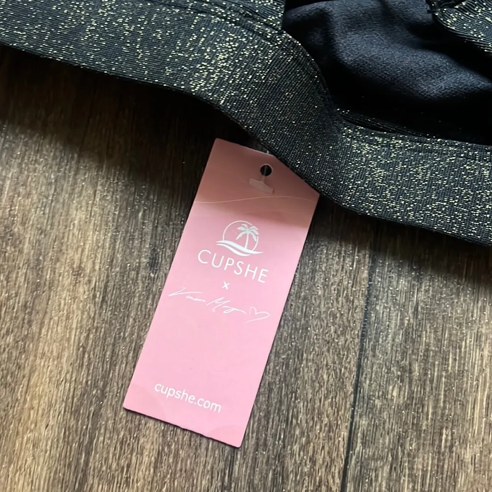 X Vanessa Sparking Lurex Bikini Top - Image 4