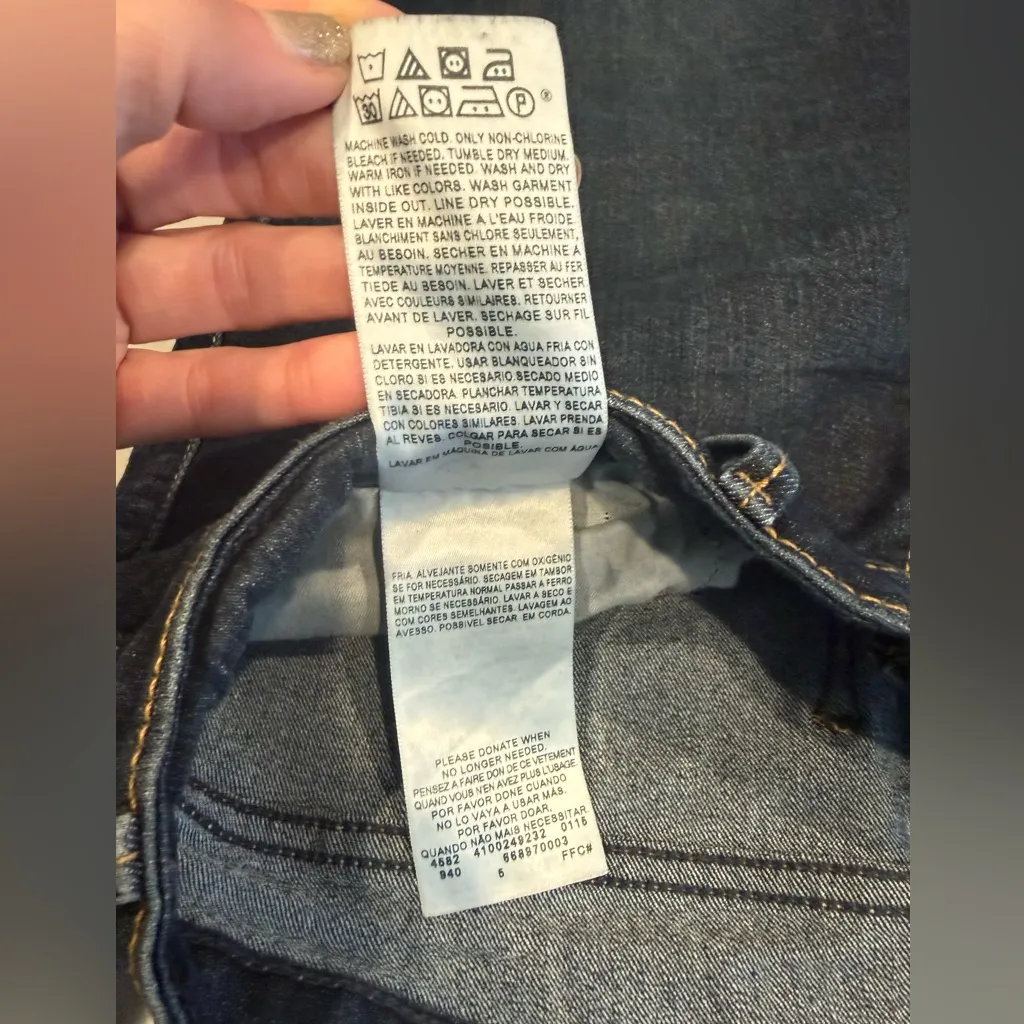 Levi’s Denizen Modern Skinny Jeans Dark Wash Size 12M Stretch Denim - Image 7