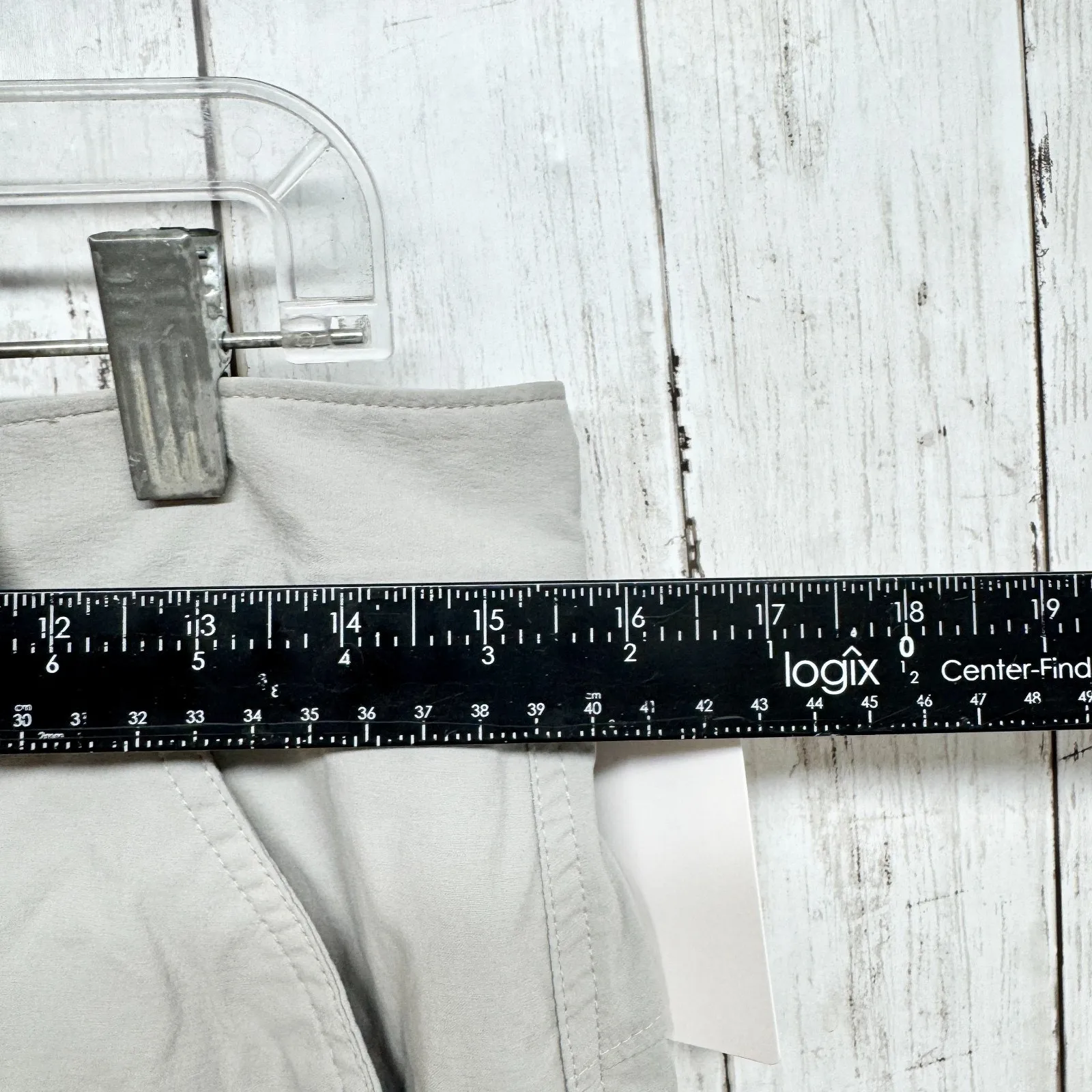 Columbia Skort Women Sz 6 Two Button Grey Zip Fly Utility Skort Pockets Outdoor - Image 2