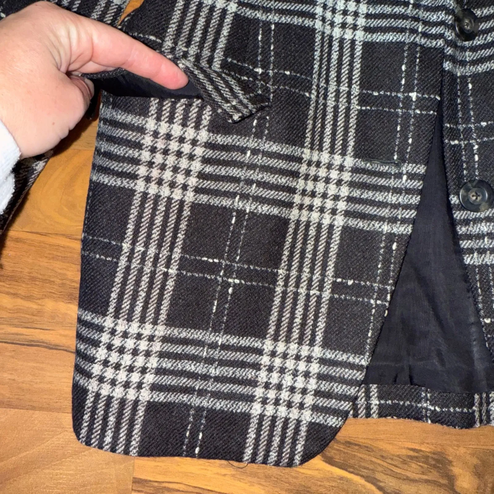 Ellen‎ Tracy Plaid Blazer Wool Blend Career Business Jacket Size 10 fall classic - Image 2