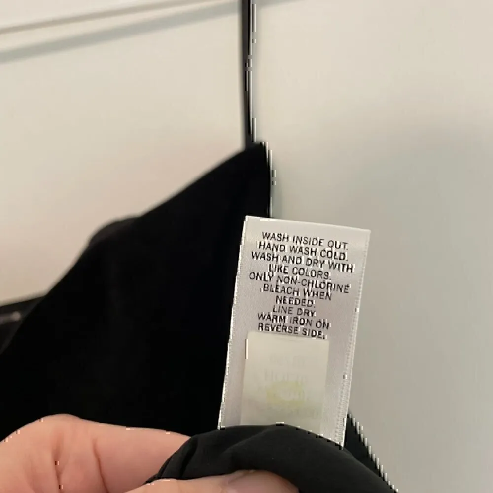 NEW NWT BANANA REPUBLIC Black Velvet Mixed Media Strapless Knee LBD Sheath Dress - Image 10