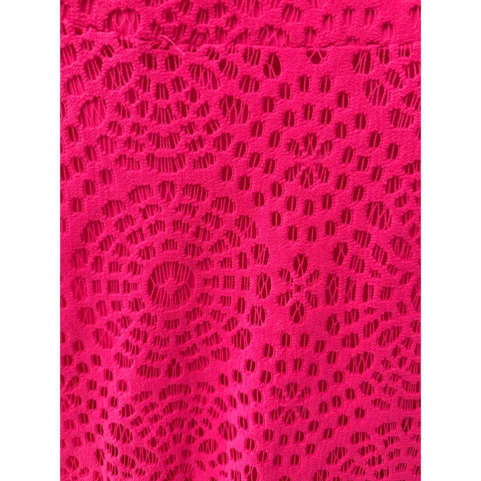 Lilly Pulitzer Callisto Dress‎ Bright Pink Cosmo Sea Urchin Terry Lace Size 10 - Image 9