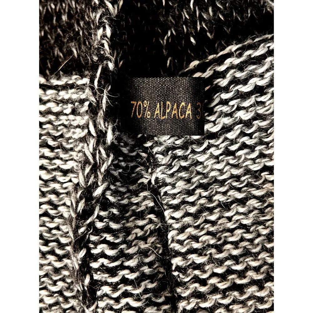 Fashion Forum women's cardigan size estimate large alpaca/acrylic black/gray Gray - Image 7